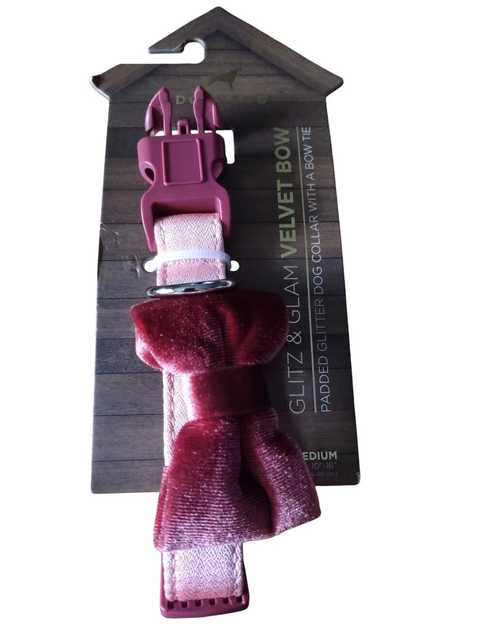 Doghaus Medium Glitz & Glam Velvet Bow
